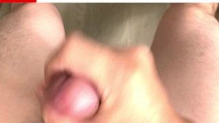 オナ禁したゲイが我慢出来ずに射精する／A large amount of penis that I put up with too much