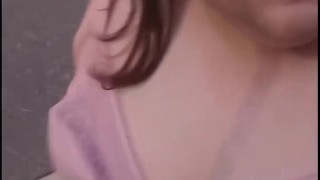 Chub Sissy Walks Outside in Bra and Skirt!