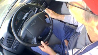 masturbation in a car