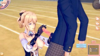 【エロゲーコイカツ！】原神 ジン・グンヒルド3DCG巨乳アニメ動画[Hentai Game Koikatsu! Genshin Jean(Anime 3DCG Video)]