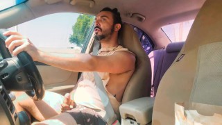 Cumming in traffic 