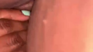 Licking off my fingers after playing with my pussy 💅🥵