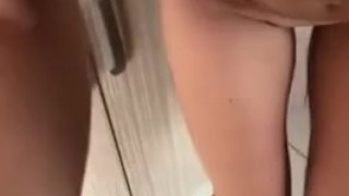 The photographer plays with my pussy and sweet tits