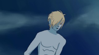 Moon Elf Fucks Dark Elf Rough at Sword Point Outside in Field At Night Hentai Cartoon Animation