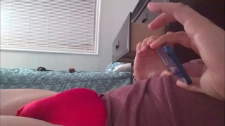 Playing In Sexy Red Bikini Briefs Part 2