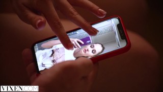 VIXEN Jia Lissa has intense threesome with Sonya in Paris