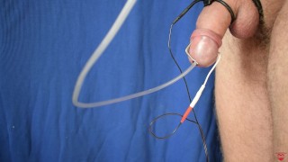 Hot orgasm from sounding ESTIM to cum in the tubule