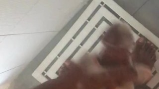 Jerking Off and Cumming in the Shower - Using Soap as Lube