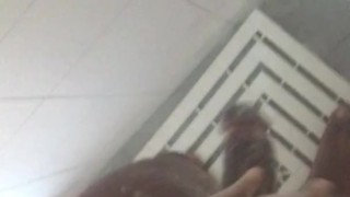 Jerking Off and Cumming in the Shower - Using Soap as Lube