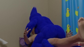 Nookie Monster Rides a Blowup Doll and Squirts 3D