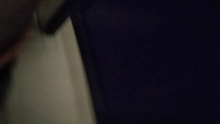 Gay cruising cock in public bathroom