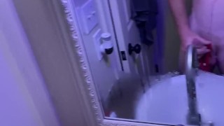Roommate left her sexy panties in bathroom pov solo ginger construction worker