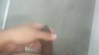 Hot water feels good on uncut dick