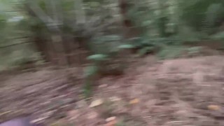 Crossdresser in dress masturbating and anal toying prostrate in the woods. Cumshot I’m stomach. 