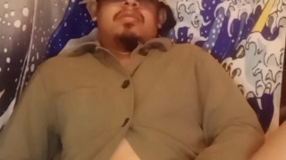 Pinoy jacking off wearing nothing but a moss jacket PART 2 (with CUMMING PART)
