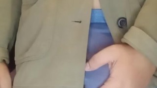 Pinoy jacking off wearing nothing but a moss jacket with, PART 1