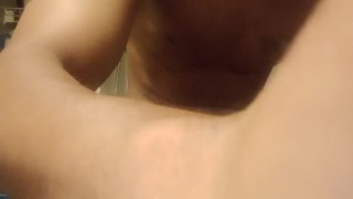 Jerkng in my homie bathroom he was looking good