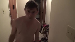 Horny Dude in A Skimpy Thong!