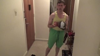 muscles Dirty Cock Out of Speedos!