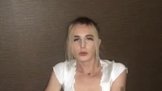 Pretty Femboy playing with his bubble butt