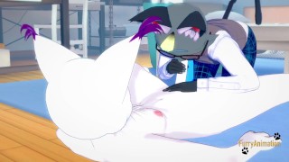 Anima Crossing Digimon - Raymon blowjob to Gatomon