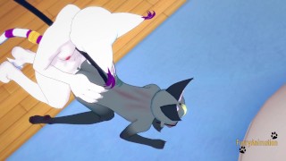 Anima Crossing Digimon - Raymon is fucked by Gatomon