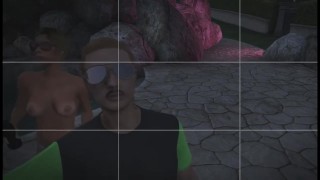 Animation GTA V - Busty bitch dancing on selfie