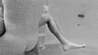 anal fuck underwater with explosive cumshot 8mm black and white footage