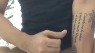 Masturbating my Latin cock