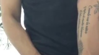 Masturbating my Latin cock