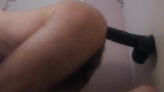 TalkAlone Attempting Anal Training With Monster Sized Dildo