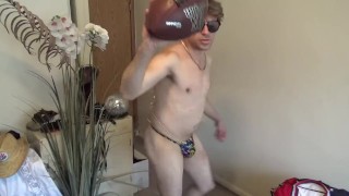 Part Celebrity Lawyer & Football Jizz Star with Cock Out Real Hard!