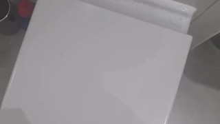 Straight lad edging until he explodes (big cumshot)