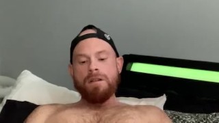 Horny Ginger Jerks Off & Cums