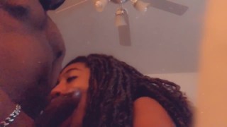 Sometimes I thinks his cock just gets bigger and bigger he’s training me to swallow the whole thing 