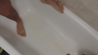 Boyfriend morning PISSING at Bathroom 💕 pee 🥰