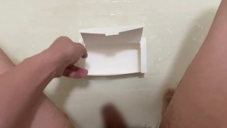 the morning yellow pee bukkake on the box