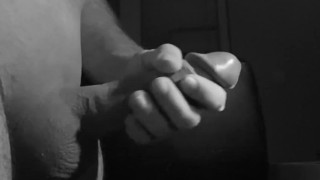 Huge cumload throbbing dick