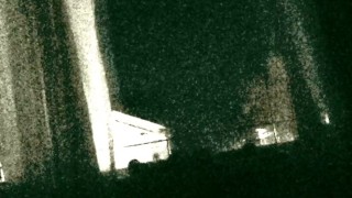 Public Jerking in window for neighbors to watch in night vision 