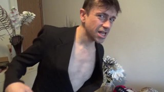 This Guy Dances Almost NAKED Touching Himself All Over!