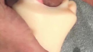 Horny Husband’s Sex Toy Orgy with all of his Fake Pussy/Ass/Mouth Toys, 4 Cumshots drained his Balls