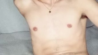 Sisy Boy in Home Cums while Riding on Dildo & Hardcore Anal