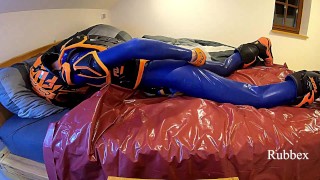 Rubberboy with toys and sneaks