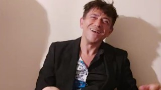 HOT Muscled Preppy Guy Jerks in A Suit!