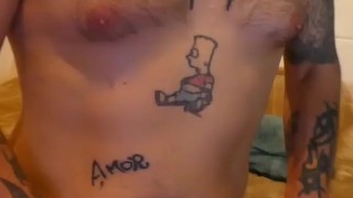 Hot Kiwi-Boy with collar on.. Intense cum