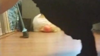 Делал так что аж вспотел