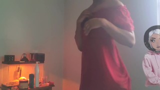 Curly Haired Cutie In Red