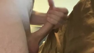 White guy fucks fleshlight hard BIG pulsating cumshot