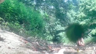 Naked woods waking with large cumshot