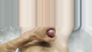 Skinny Boy Jerks Off In The Bath